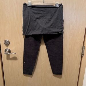 Lululemon leggings with skirt